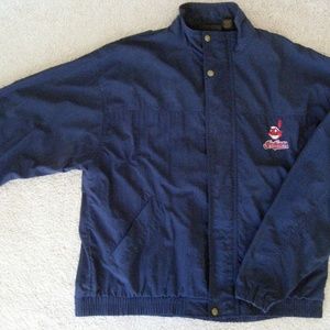 ANTIGUA CLEVELAND INDIANS CHIEF WAHOO GOLF JACKET